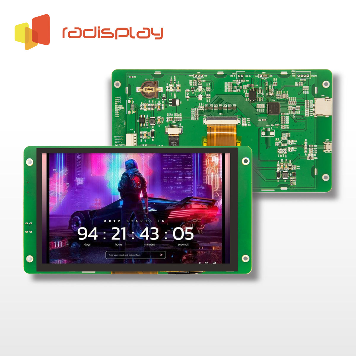 7.0 inch TFT with Touch Display (800x480, RGB)