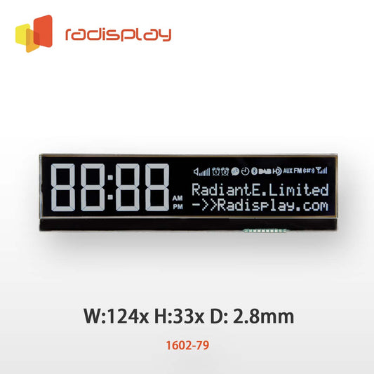 16x2 Character LCD (Chip on Glass) (RC1602-79)