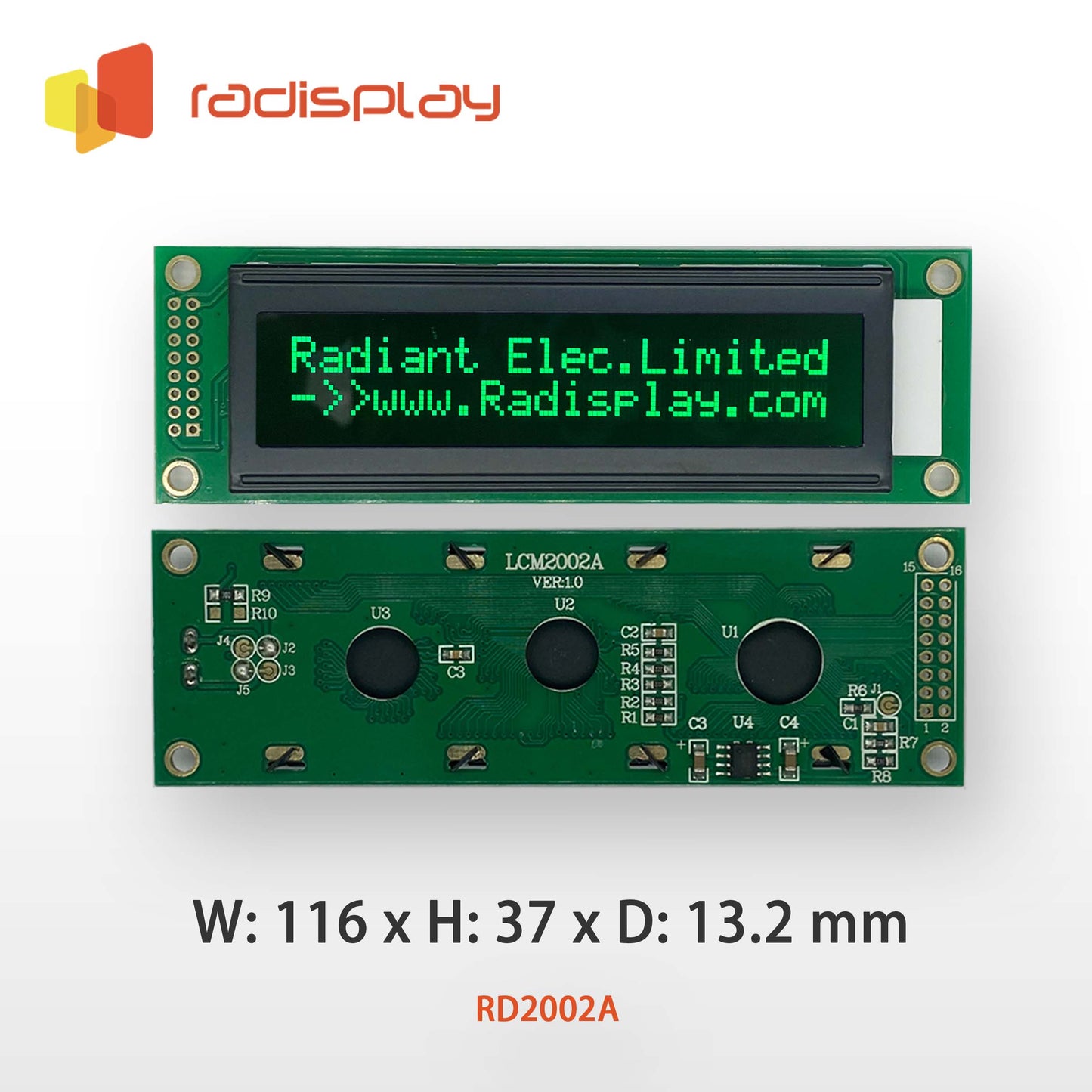 20x2 VATN Character LCD Display Module (RD2002A-VA)