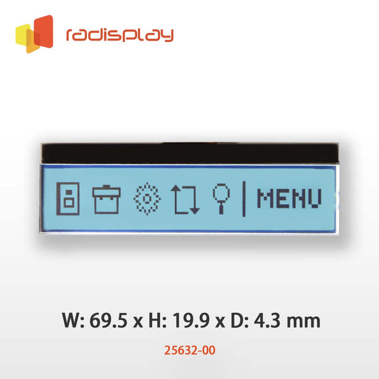 256x32 Graphic LCD (Chip on Glass) (RC25632-00)