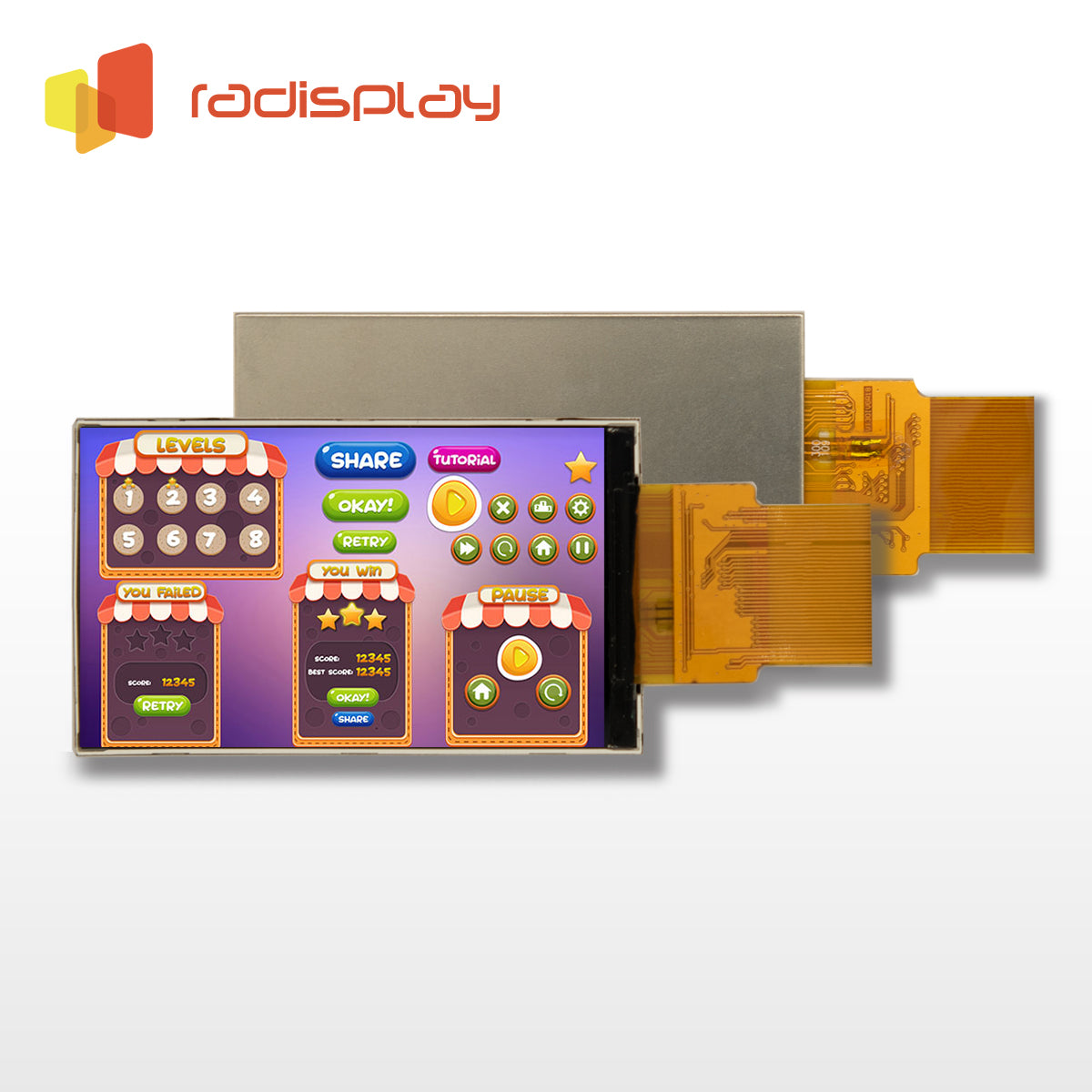 3.0 inch TFT Display (640x360, RGB)