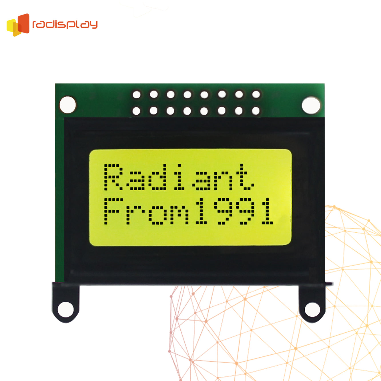 8x2 Character LCD Display Module, Small (RD0802C-1)