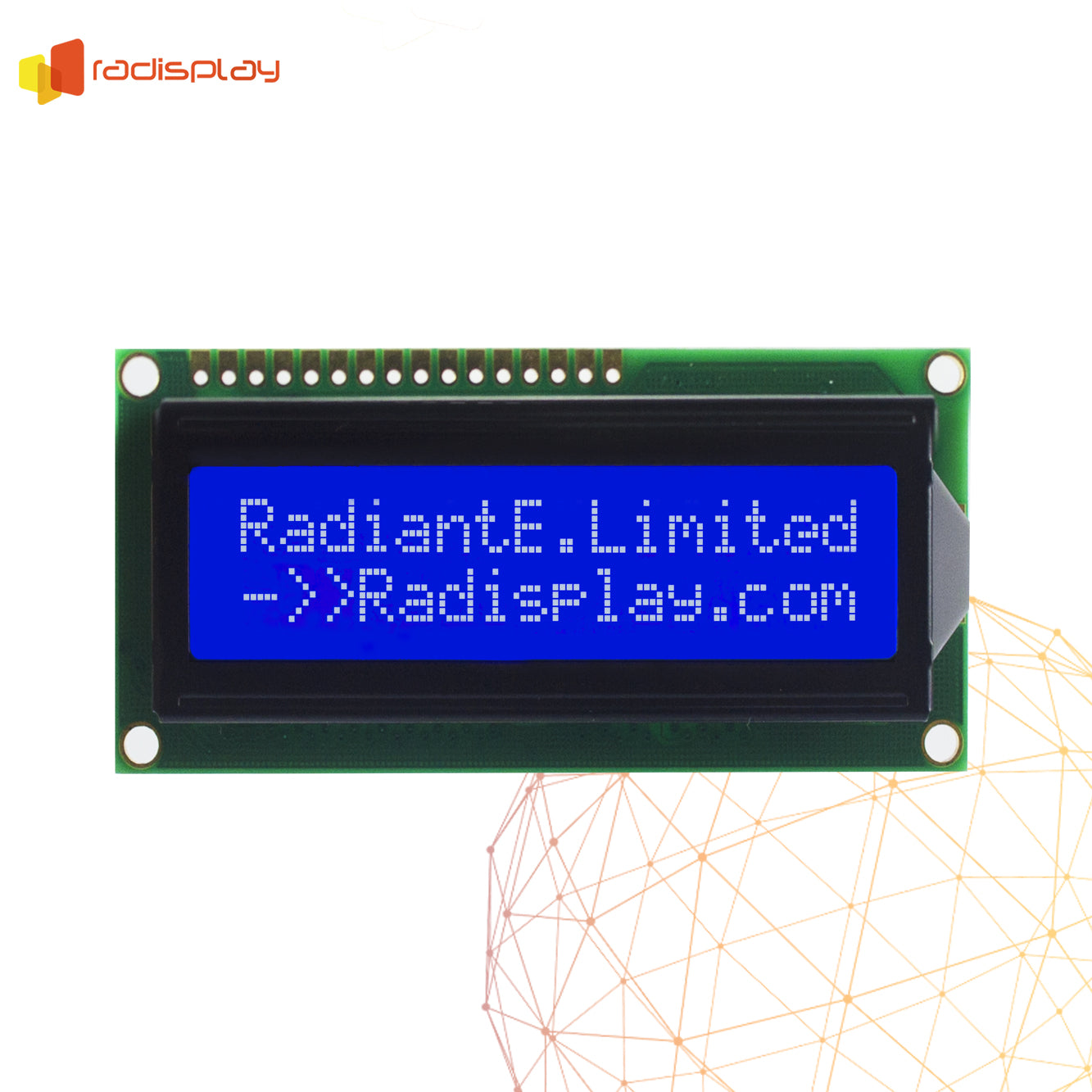 16x2 LCD Display Module, 1602 Character (Alphanumeric) Display ...