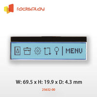 256x32 Graphic LCD (Chip on Glass) (RC25632-00)